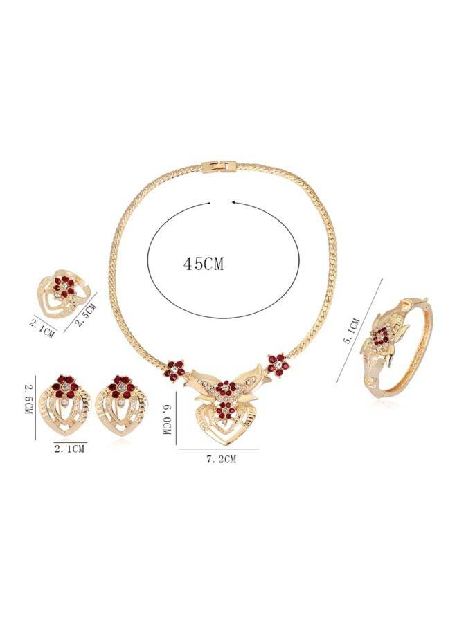 Beauenty 5-Piece Rhinestone Studded Jewelry Set - Image 3