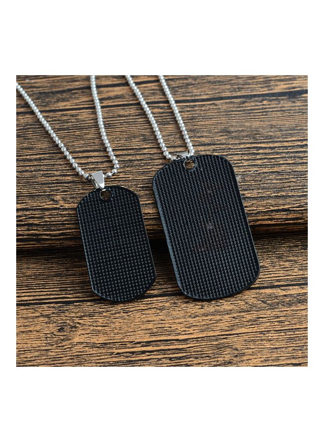 Beauenty - Pack Of 2 Printed Pendant Necklace Set - Image 1