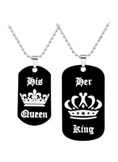 Pack Of 2 Printed Pendant Necklace Set