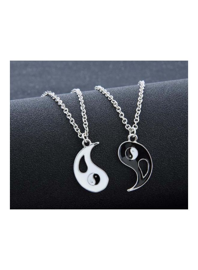 Beauenty - Pack Of 2 Alloy Yin Yang Pendant Necklace Set - Image 1