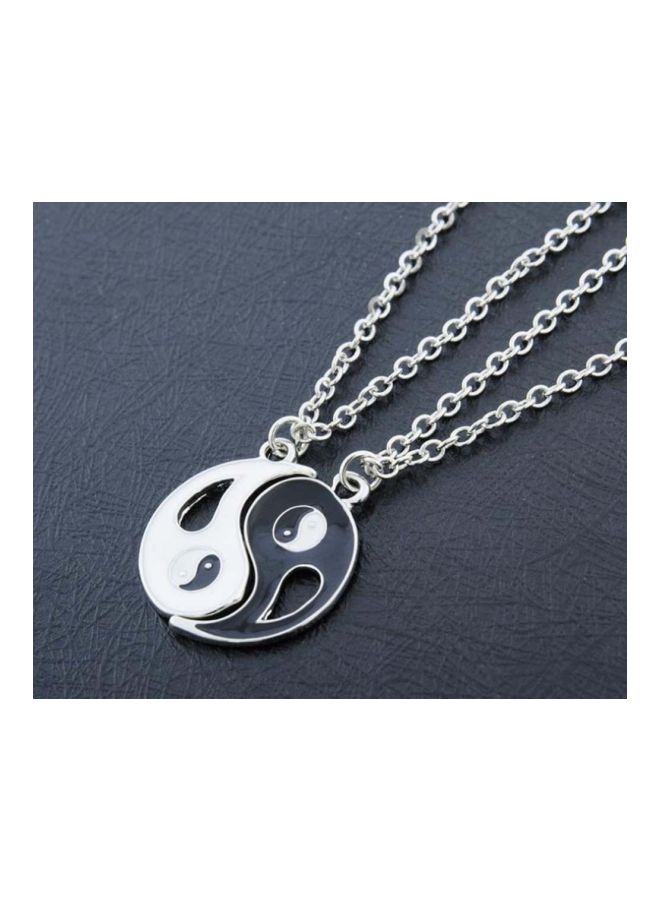 Beauenty - Pack Of 2 Alloy Yin Yang Pendant Necklace Set - Image 1