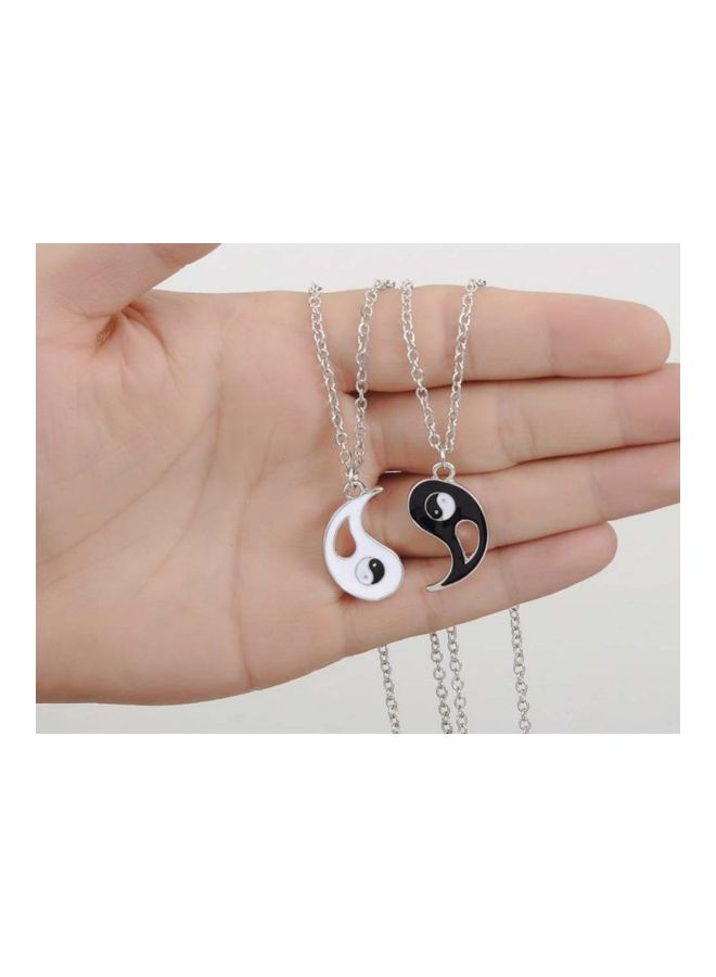 Beauenty - Pack Of 2 Alloy Yin Yang Pendant Necklace Set - Image 1