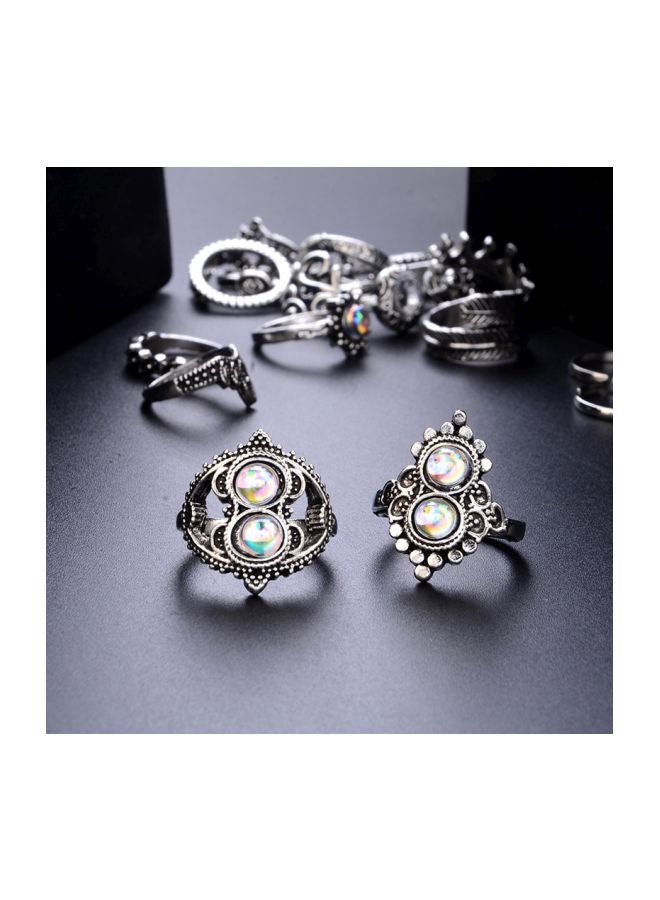 Beauenty 16-Piece Metal Bohemian Vintage Style Ring Set  - Image 3
