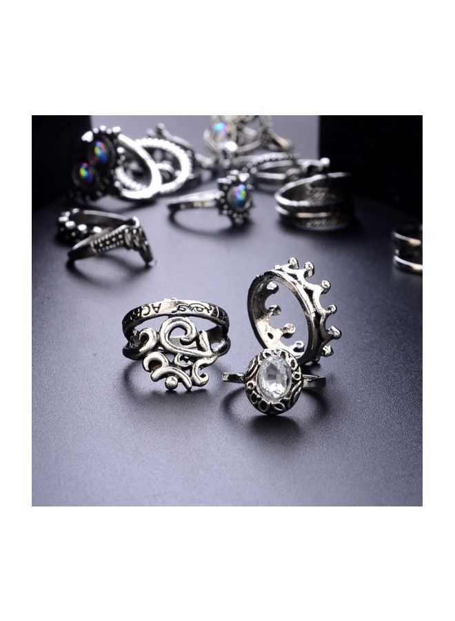 Beauenty 16-Piece Metal Bohemian Vintage Style Ring Set  - Image 5