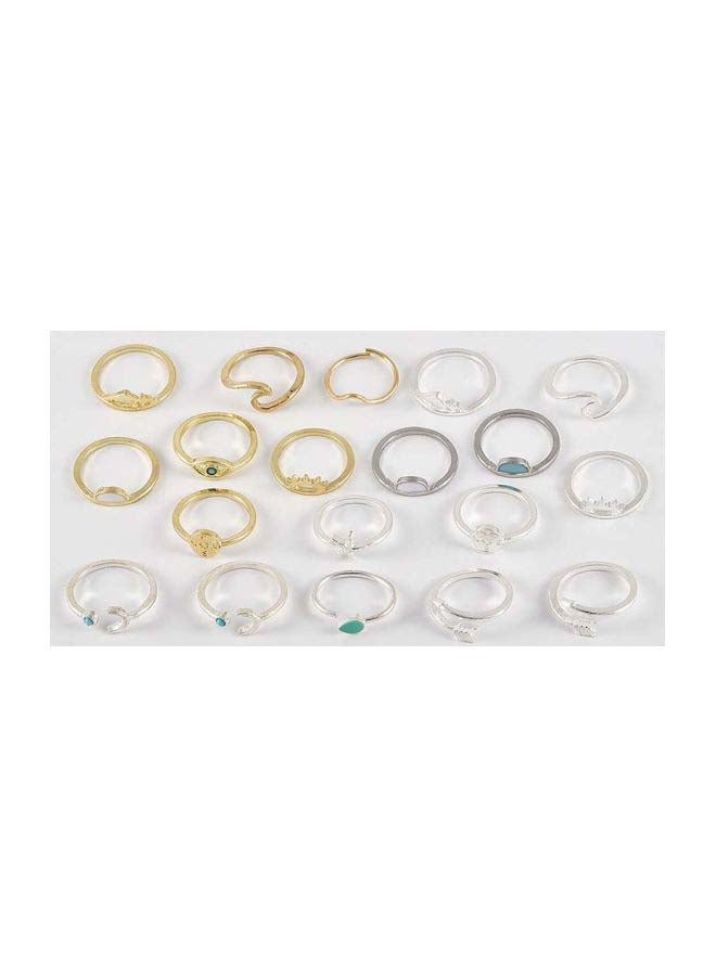 Beauenty 19-Piece Metal Vintage Ring Set  - Image 3