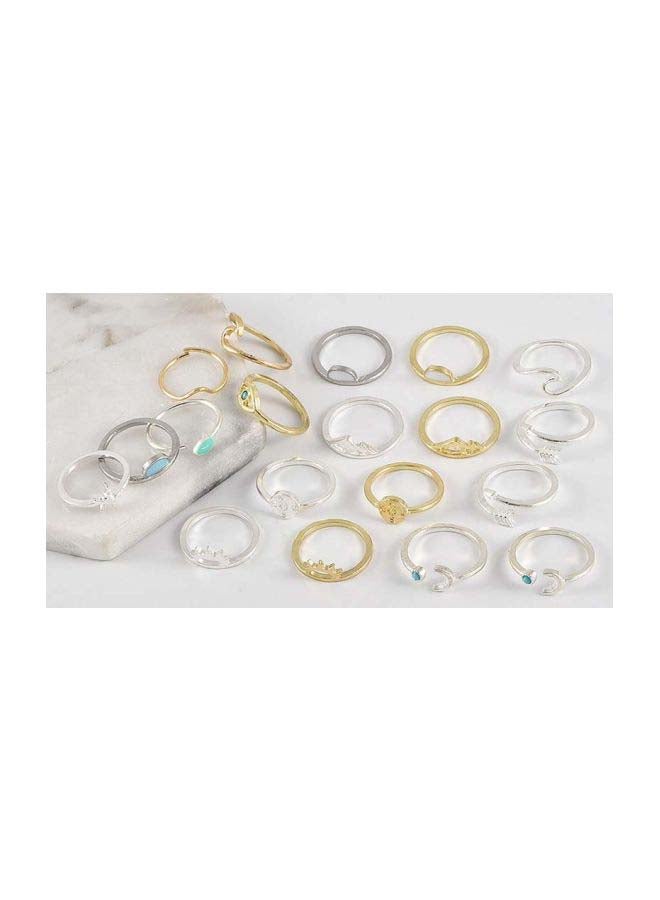 Beauenty 19-Piece Metal Vintage Ring Set  - Image 4