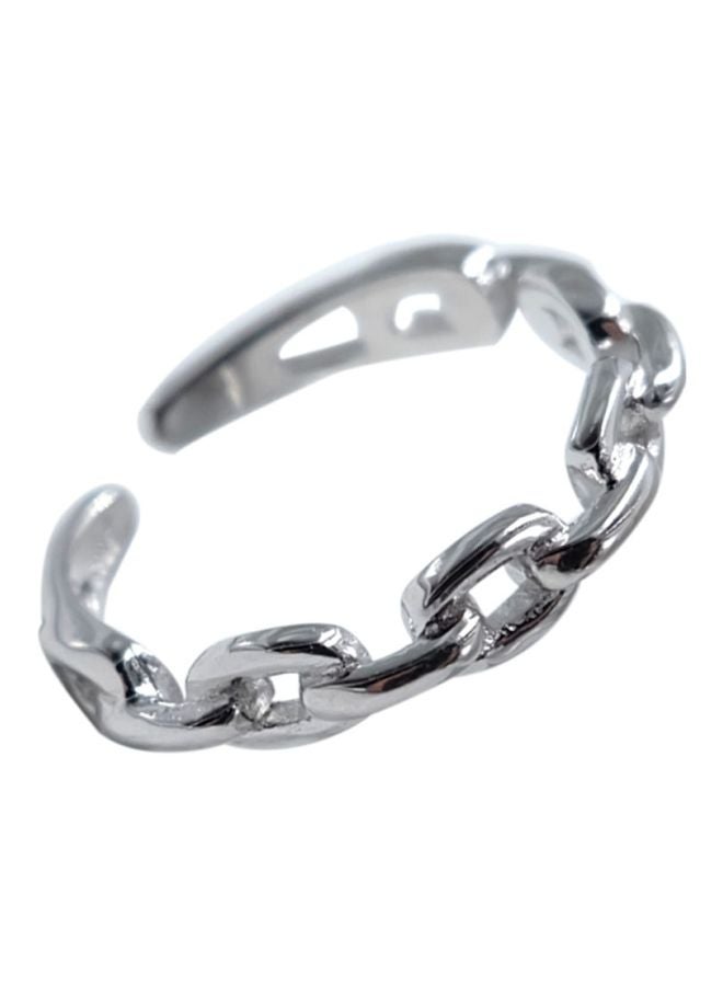 بيوينتي خاتم من الفضة الإسترليني عيار 925 بتصميم كلاسيكي على شكل سلسلة - Image 1