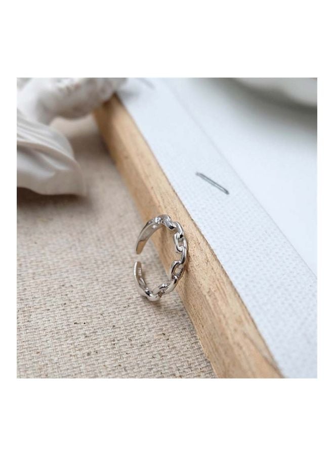 بيوينتي خاتم من الفضة الإسترليني عيار 925 بتصميم كلاسيكي على شكل سلسلة - Image 5