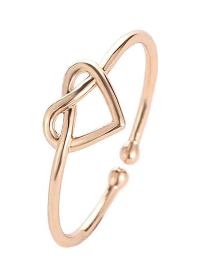 Beauenty Stainless Steel Heart Open Ring  - Image 1