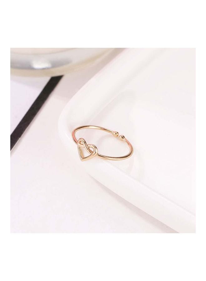 Beauenty Stainless Steel Heart Open Ring  - Image 2