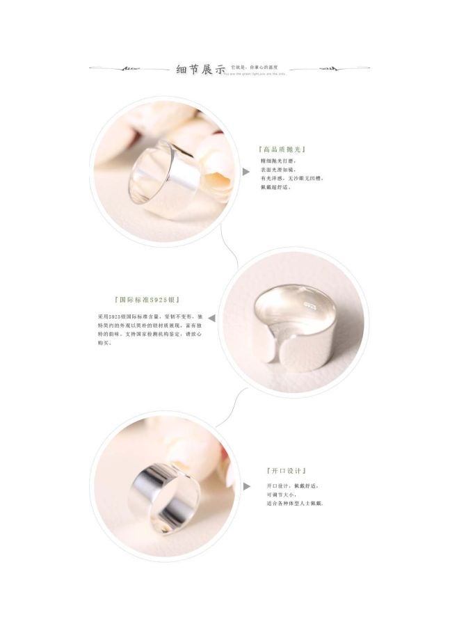 بيوينتي خاتم قابل للتعديل من الفضة الإسترلينية عيار 925 - Image 5