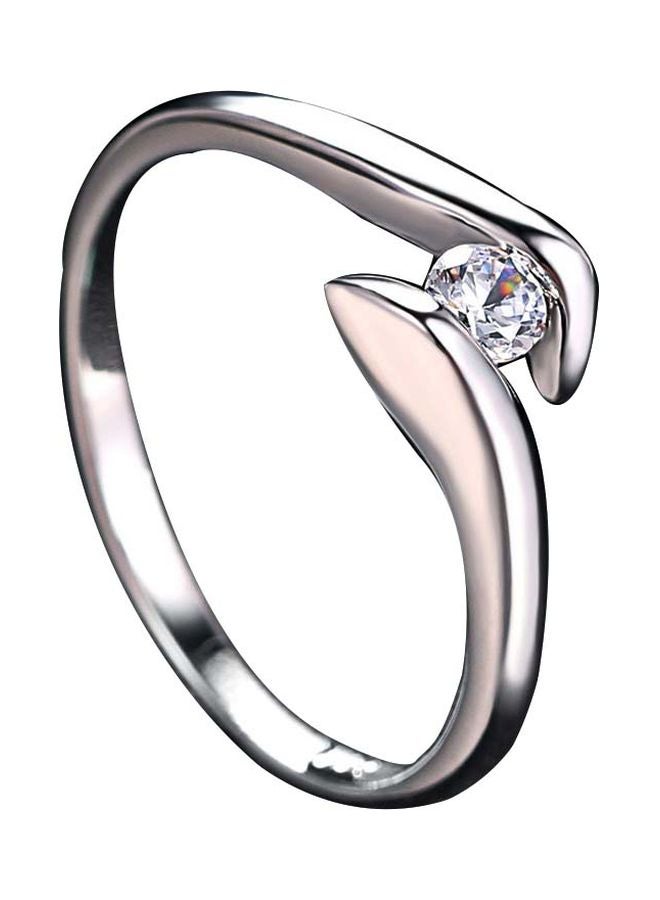 Beauenty Copper Cubic Zirconia Studded Engagement Ring  - Image 1