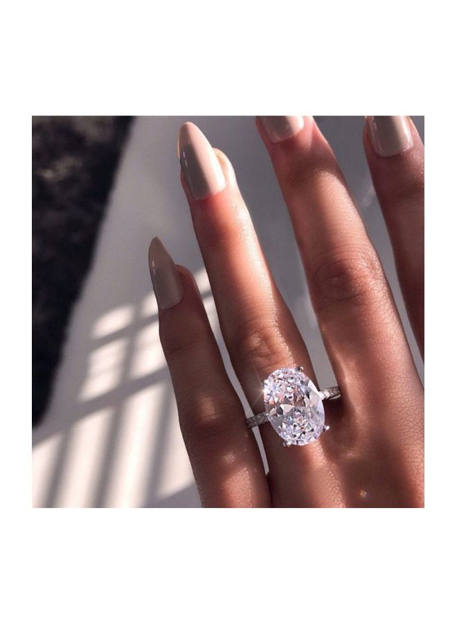 بيوينتي خاتم زواج من النحاس مرصع بأحجار الزركونيا المكعبة - Image 3