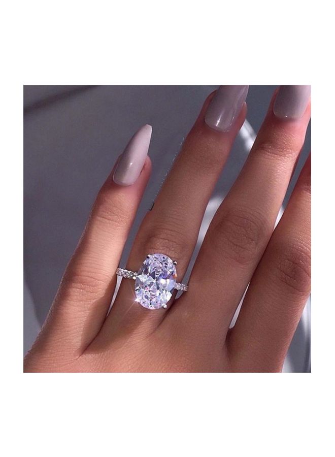 بيوينتي خاتم زواج من النحاس مرصع بأحجار الزركونيا المكعبة - Image 2