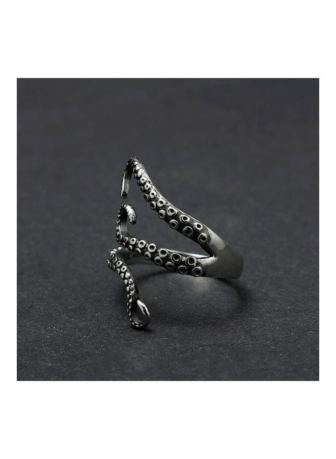 بيوينتي خاتم بتصميم أخطبوط البحر مصنوع من التيتانيوم - Image 2