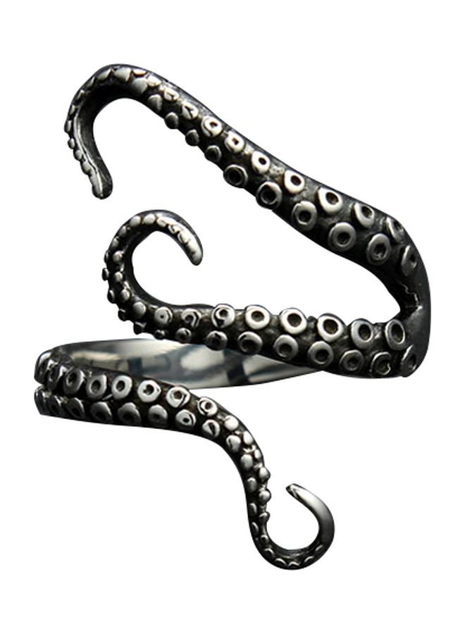 بيوينتي خاتم بتصميم أخطبوط البحر مصنوع من التيتانيوم - Image 1