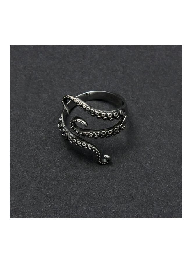 بيوينتي خاتم بتصميم أخطبوط البحر مصنوع من التيتانيوم - Image 3