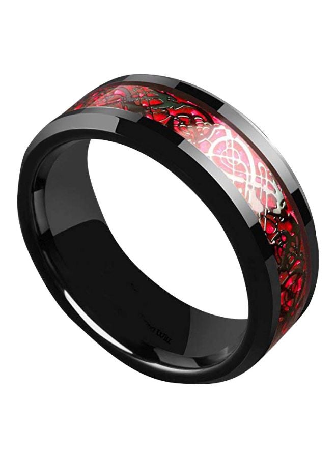 Beauenty Stainless Steel Dragon Inlay Ring  - Image 1