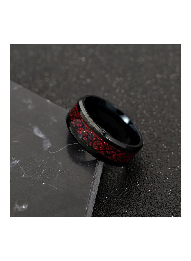 Beauenty Stainless Steel Dragon Inlay Ring  - Image 4