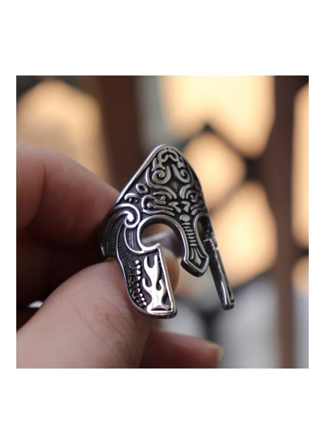 Beauenty Stainless Steel Viking Warrior Helmet Shaped Ring  - Image 4