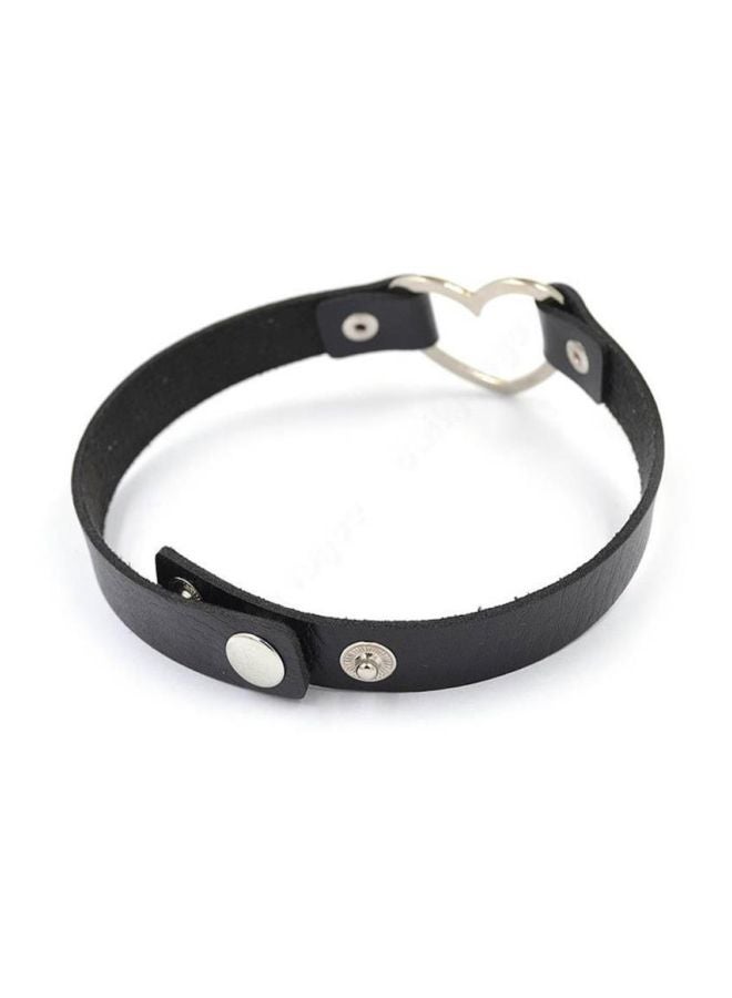 Beauenty Leather Heart Shaped Choker Necklace  - Image 2