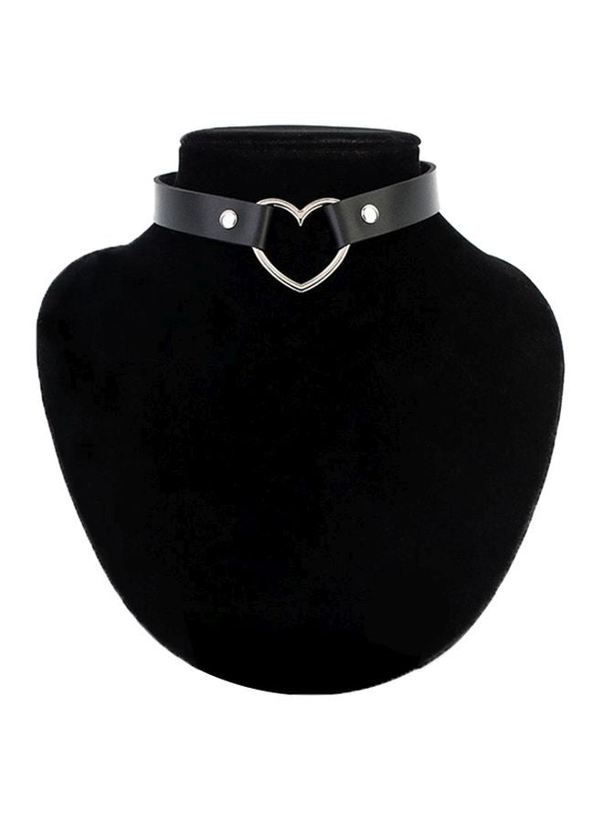 Beauenty Leather Heart Shaped Choker Necklace  - Image 1