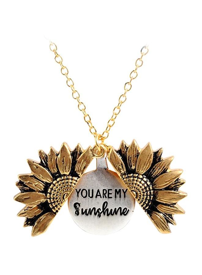 بيوينتي قلادة معدنية بدلاية مطبوع عليها عبارة "You Are My Sunshine" - Image 1