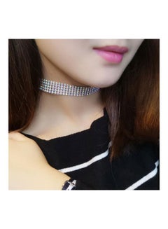 Rhinestone Choker Necklace - v1589396534/N36221344A_3