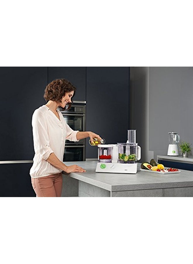 براون محضر طعام من مجموعة تريبيوت 2 L 600 W FX 3030 أبيض/أخضر  - Image 3