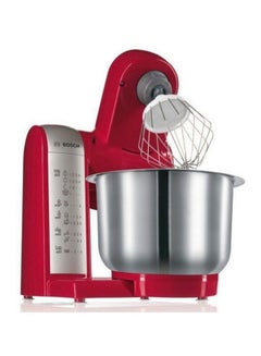 بوش محضر طعام من الستانلس ستيل 3.9 L 600.0 W MUM48R1GB أحمر  - Image 2
