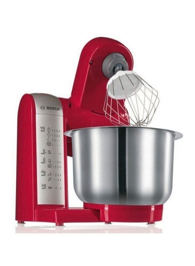 BOSCH Stainless Steel Kitchen Machine 3.9 L 600.0 W MUM48R1GB Red  - Image 2