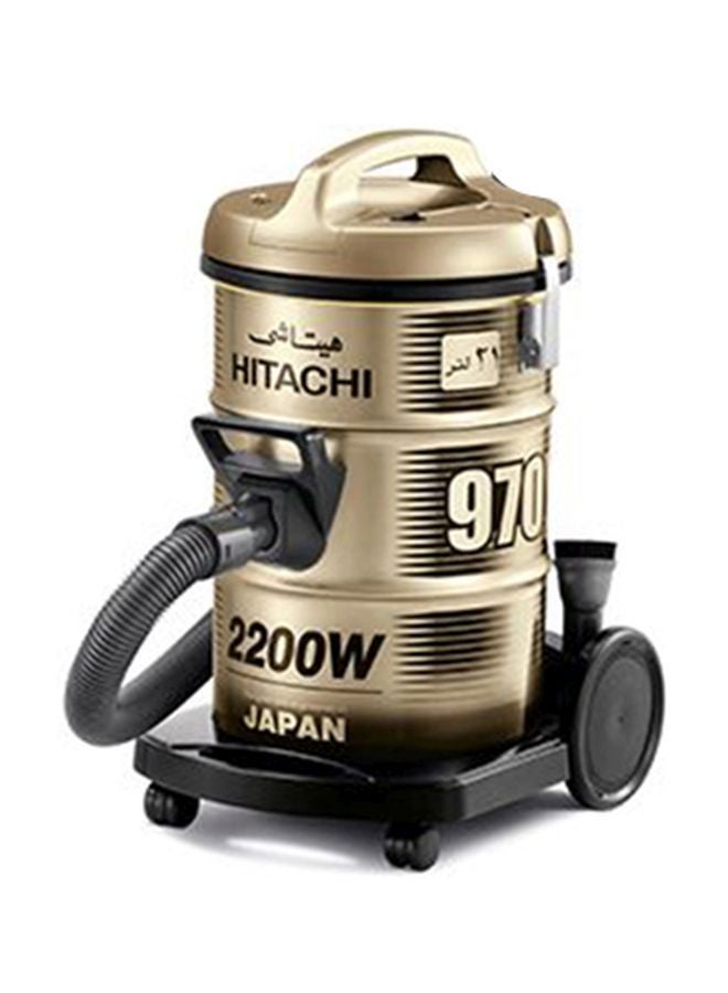 هيتاشي مكنسة كهربائية بقدرة 2200 وات 21 L 2200 W CV-970Y ذهبي  - Image 2