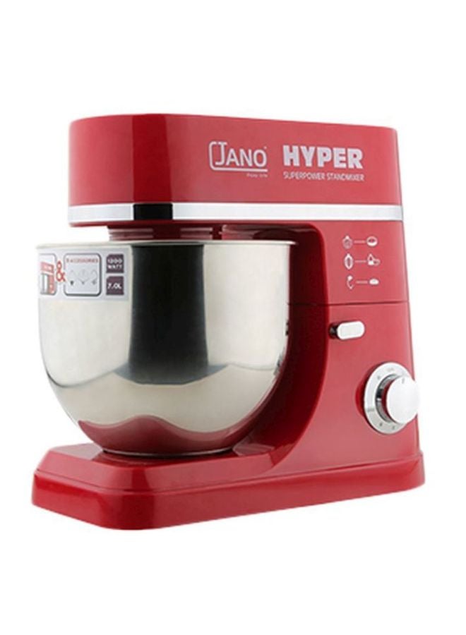 جانو عجان كهربائي سعة 7 لتر 7.0 L 1200.0 W JN1211 أحمر / فضي