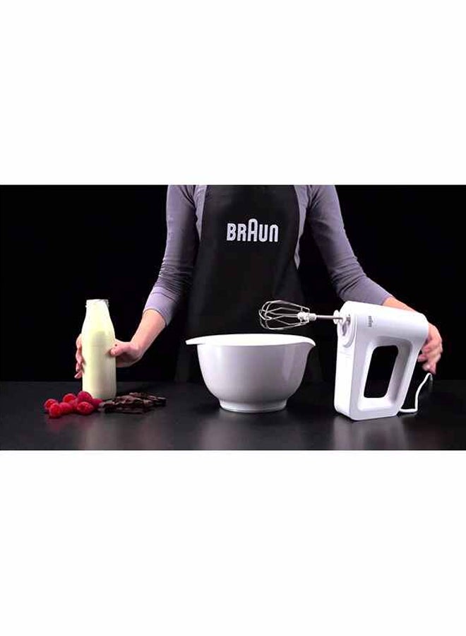 BRAUN - MultiMix 3 Hand Mixer 500W 500.0 W HM3105 White/Silver/Clear - Image 1