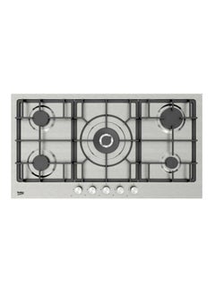 Beko Stainless Steel 5-Burner Kitchen Hob HIMW 95226 SXEL Silver/Black  - Image 1