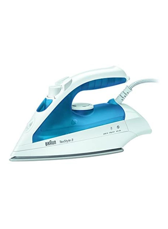 براون جهاز كي بالبخار تكستايل 3 بقدرة 2000 وات 2000 W TS340C أزرق/ أبيض - Image 1