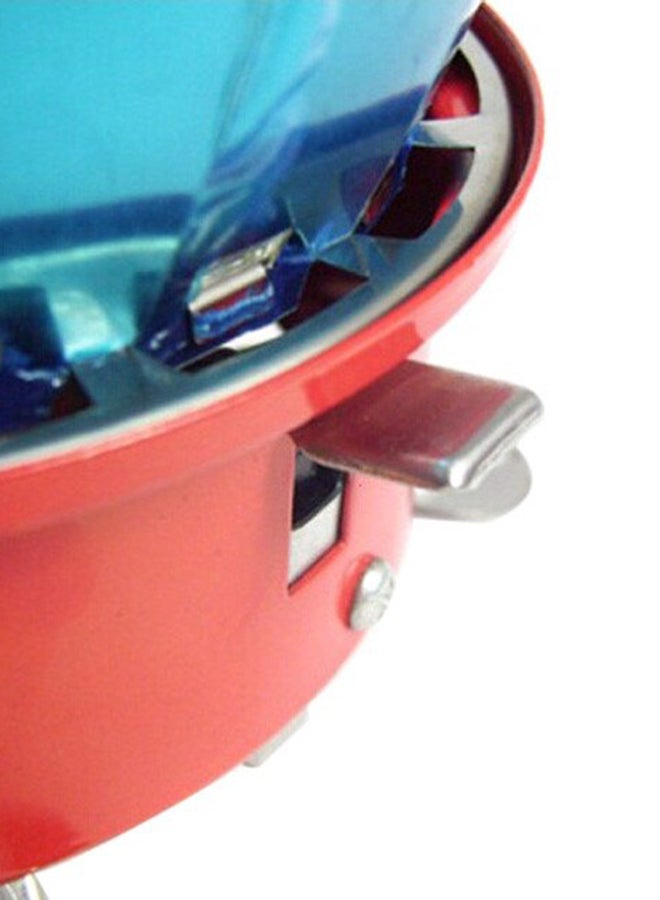Aotu - Windproof 1-Burner Camping Stove - Red/Blue - Image 1