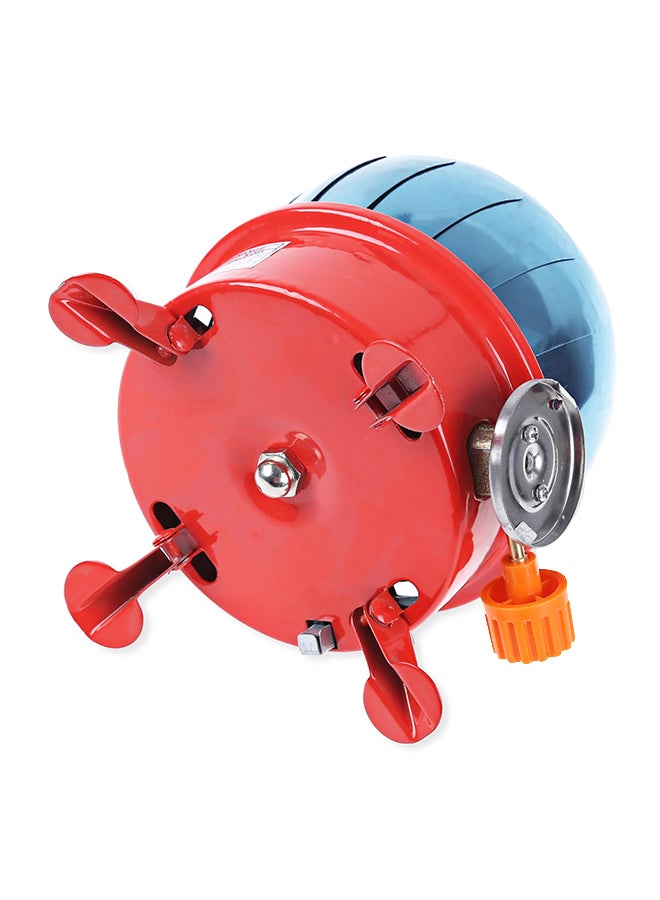 Aotu - Windproof 1-Burner Camping Stove - Red/Blue - Image 1
