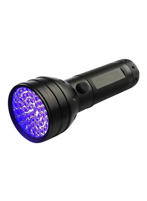 مصباح يدوي LED بالأشعة فوق البنفسجية أسود