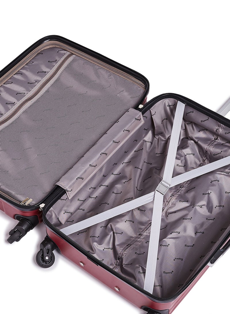 Regency - New Legion Hardside Medium Check in Luggage Trolley Burgundy - Image 1