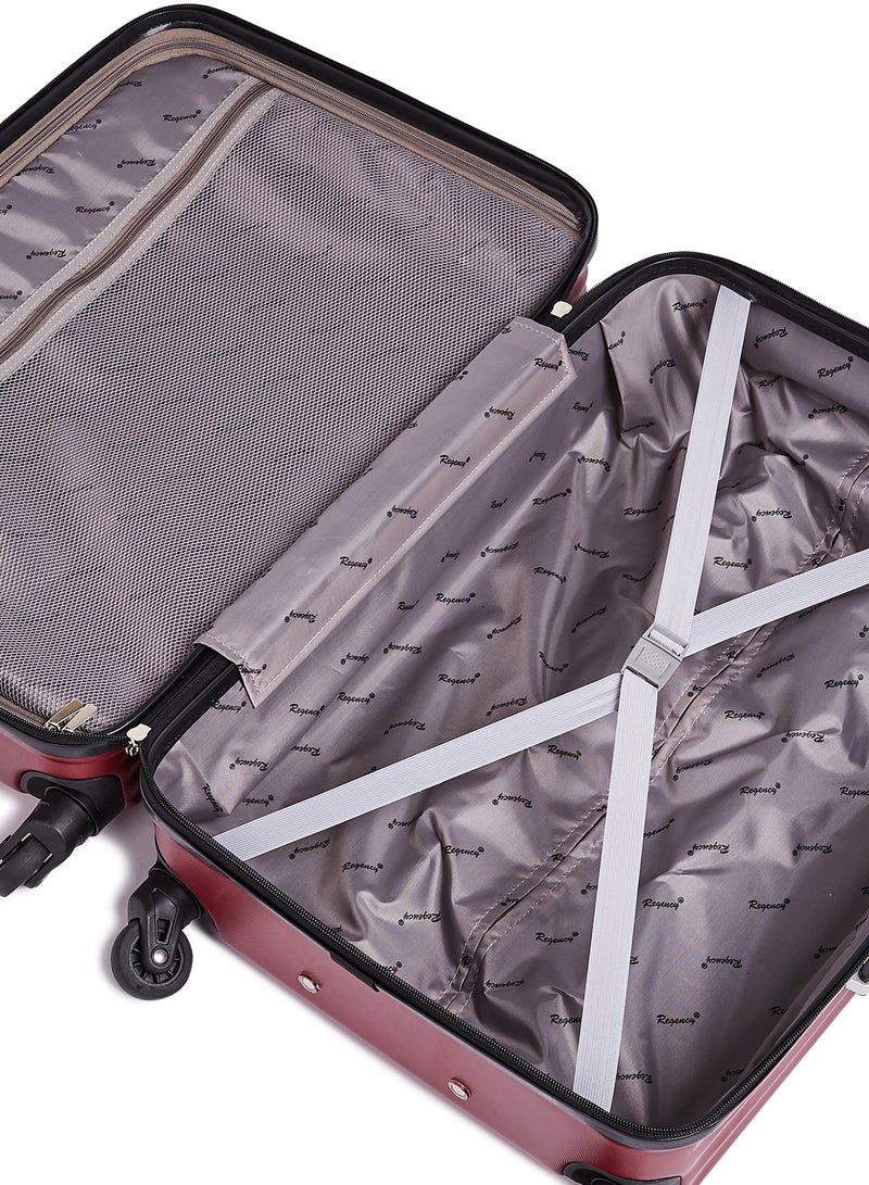Regency New Legion Hardside Small Cabin Luggage Trolley Burgundy - Image 3