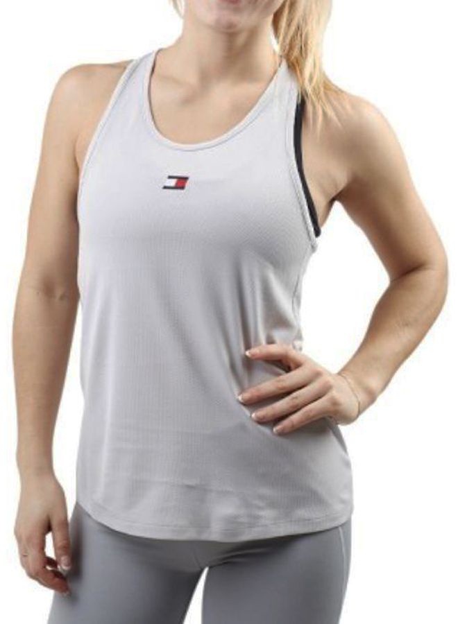 TOMMY SPORT - Performance Tank Scoop Neck Vest Light Cast - Image 1