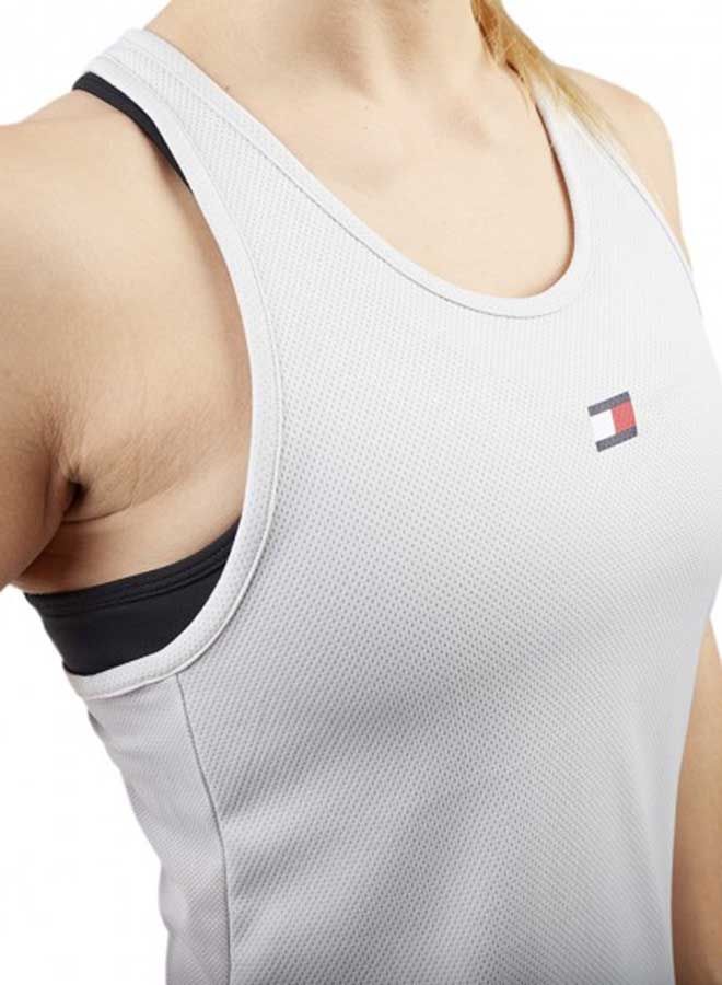 TOMMY SPORT - Performance Tank Scoop Neck Vest Light Cast - Image 1