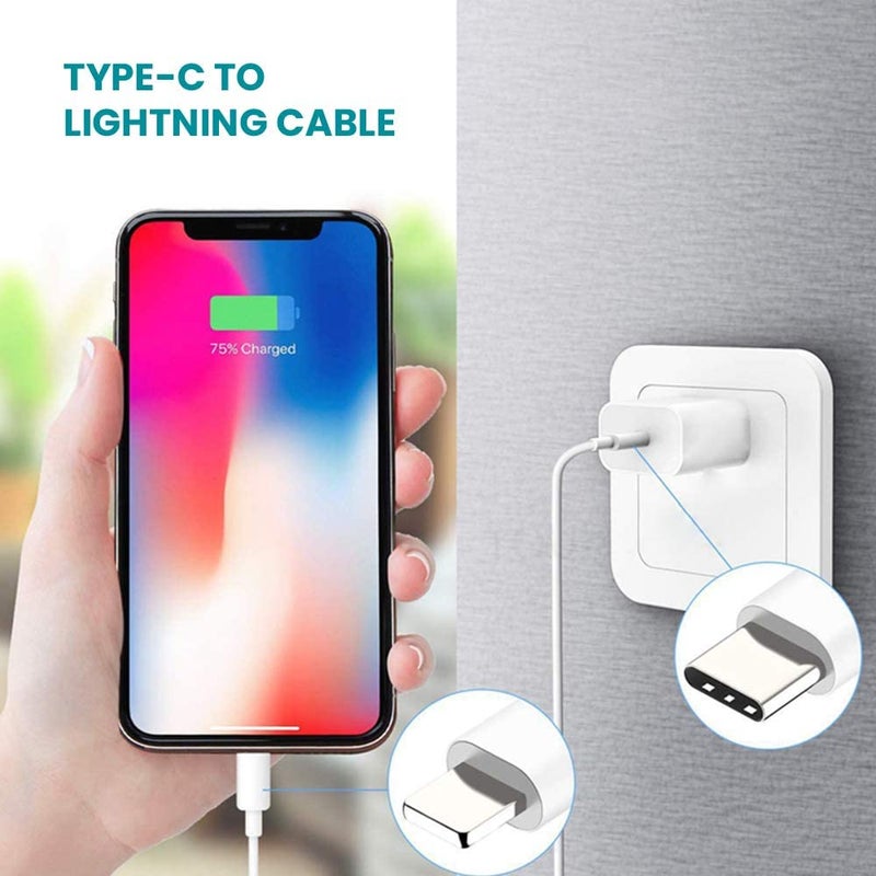 ليندس كابل شحن من Type C إلى Lightning أبيض  - Image 3