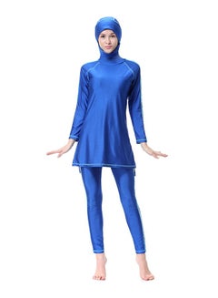 Sun Protection Conservative Swimwear Burkinis Blue