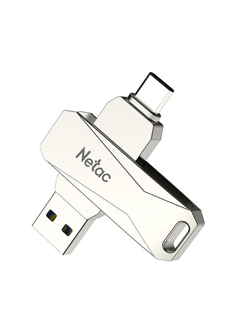 Type-C USB 64GB Double Interface Flash Drive Plug U782C_2 Silver