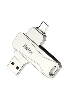 Netac Micro USB Double Interface Flash Drive Plug U381_2 Silver  - Image 5