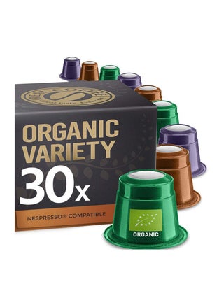 30 Nespresso Compatible Organic Selection Capsules 150grams - v1589442242/N30107170A_1