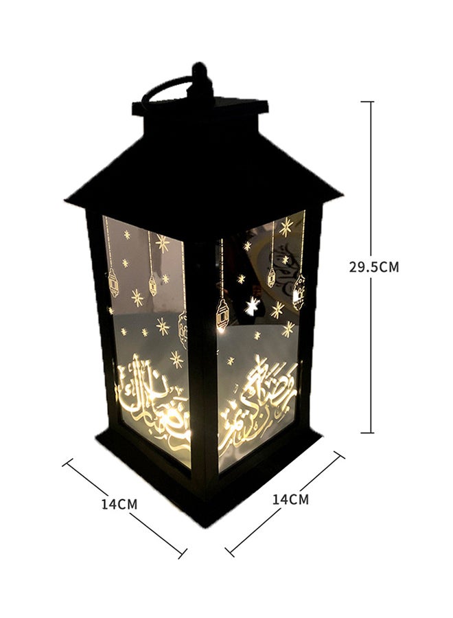 Eid And Ramadan Decorative Lantern Black 29.5x14x14cm