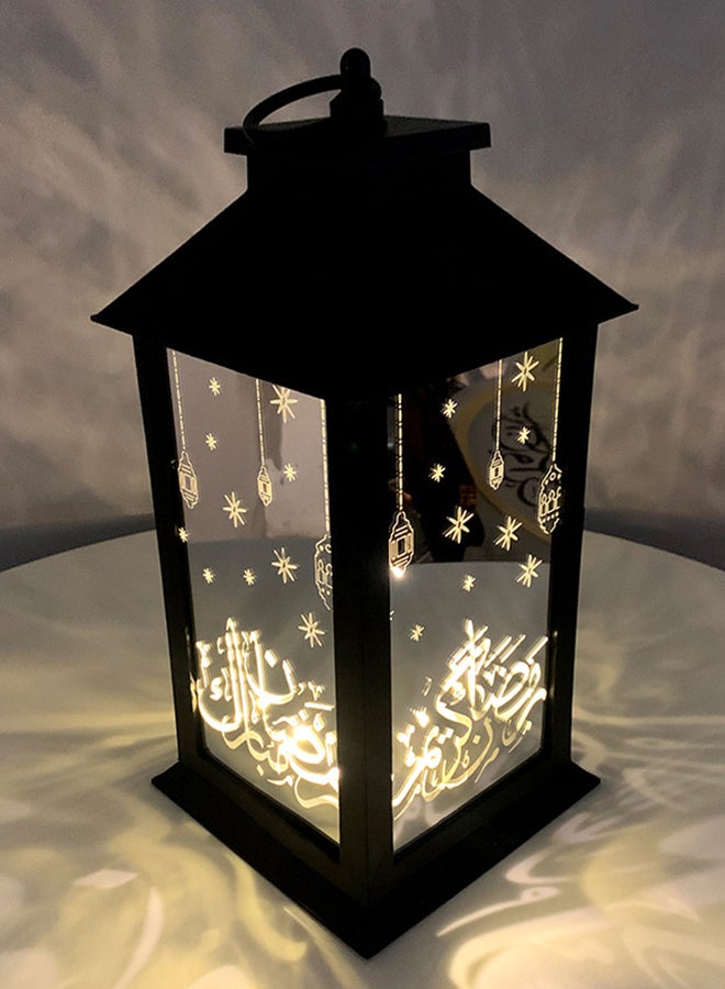 Eid And Ramadan Decorative Lantern Black 29.5x14x14cm